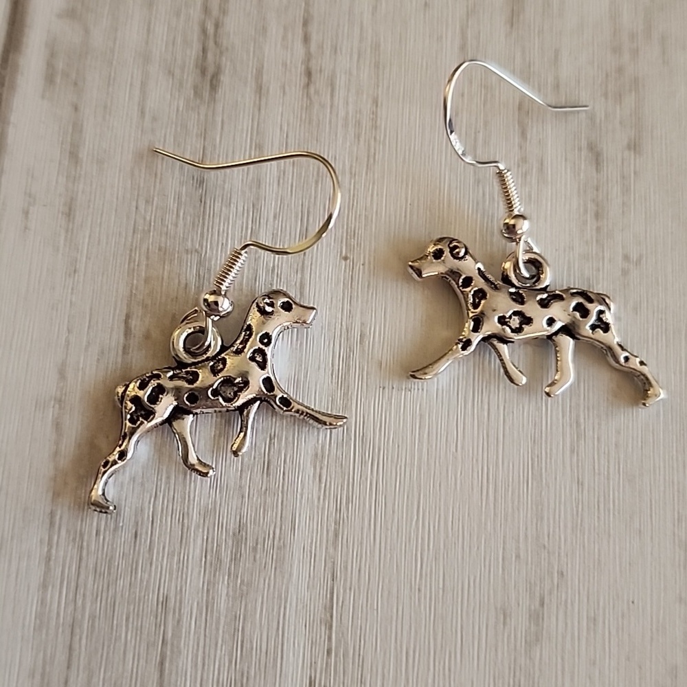 Best Friend Fur Baby Dog Earrings 925S Post Dalmation